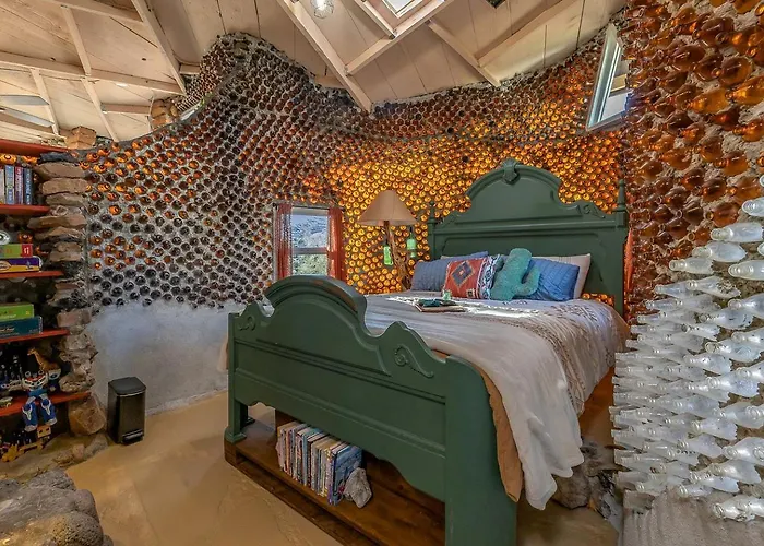 Whimsical Earth House With Colorful Bottle Architecture Near Saguaro National Park In Tucson, Arizona * Tucson